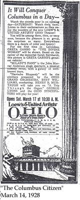 "The Columbus Citizen" - March 14, 1928